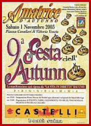 Manifesto Festa dell'autunno 2003