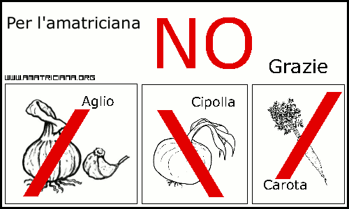 Per la vera Amatriciana Per la vera Amatriciana