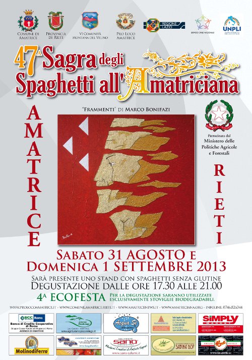 47^ sagra degli spaghetti all'amatriciana 2013 47^ sagra degli spaghetti all'amatriciana 2013