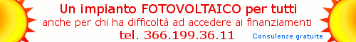 Un impianto fotovoltaico per tutti