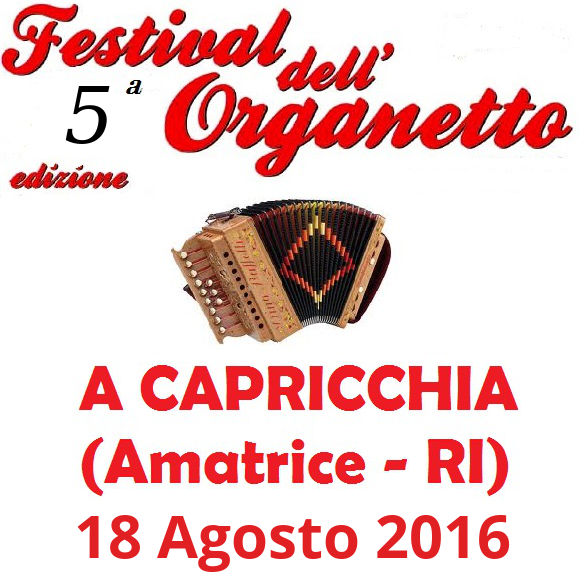 5^ edizione del Festival dell'Organetto