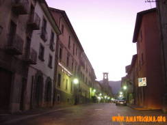 Corso Umberto I� Amatrice all'alba