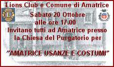AMATRICE USANZE E COSTUMI Lions Club