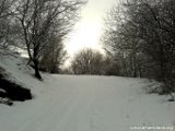 Strada innevata